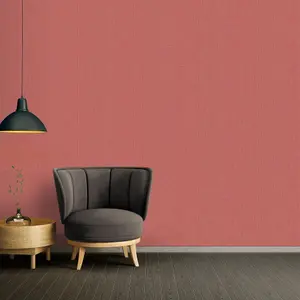 Galerie Absolutely Chic Orange Red Lilac Hessian Effect Texture Smooth Wallpaper