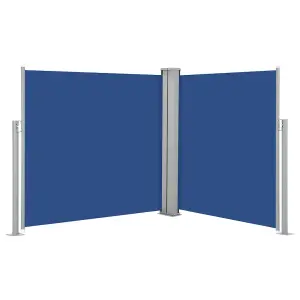 Berkfield Retractable Side Awning Blue 100x600 cm