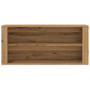 Berkfield Shoe Bench Artisan Oak 100x35x45 cm Engineered Wood