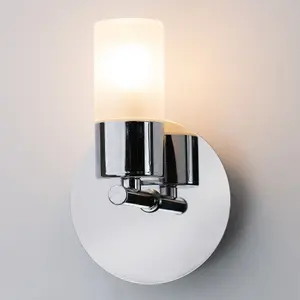 Polished Chrome 3W Single LED Bathroom Wall Light