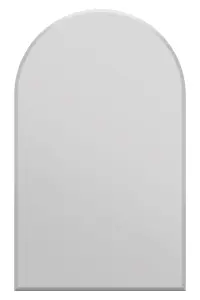 MirrorOutlet Large Arched Modern Venetian Glass Frame Wall Mirror 2Ft7 X 3Ft11,  80cm X 120cm