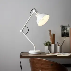 GoodHome Yarra Matt White Table light