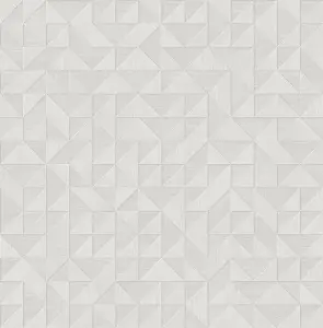 Fine Decor FD25325 Small 3D Wood Wallpaper, Light Grey