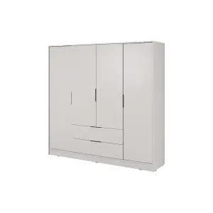 Luxurious Cashmere Kelly Wardrobe: 206cm of Elegant Storage for Modern Bedrooms