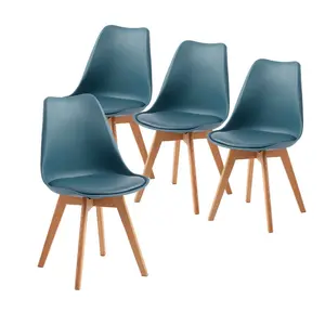 Nero Upholstered Side Chair (Set of 4) Aegean Blue