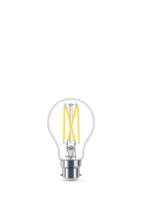 Philips Classic 8W 806lm Clear A60 Warm white LED Dimmable Filament Light bulb