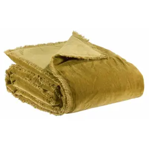 Trantham Polyester Solid Colour Bedspread Bronze / 240 x 260 cm