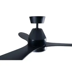 Lucci 142cm Ceiling Fan with Light Kit Black / Black