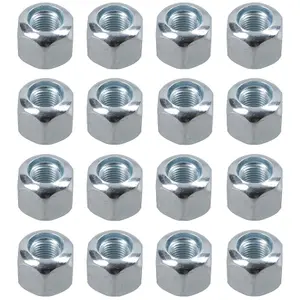 Pack of 16 3/8" UNF Wheel Nuts Nut For Trailer Suspension Hubs