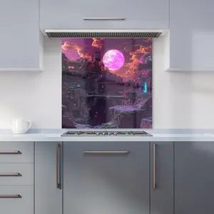 Elena Sable: 00065 Premium Glass Kitchen Splashback W600mm x H600mm