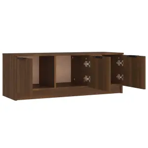 vidaXL TV Cabinet Brown Oak 102x35x36.5 cm Engineered Wood