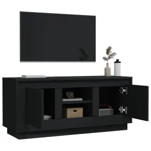 Berkfield TV Cabinet Black 102x35x45 cm Engineered Wood