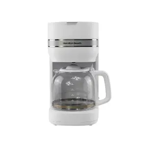 Hamilton Beach Ella 1.5L Matte White Filter Coffee Machine