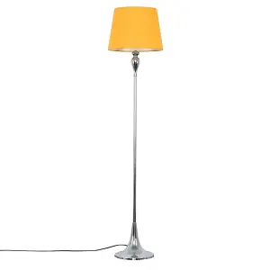 ValueLights Faulkner Modern Polished Chrome Spindle Design Floor Lamp Base