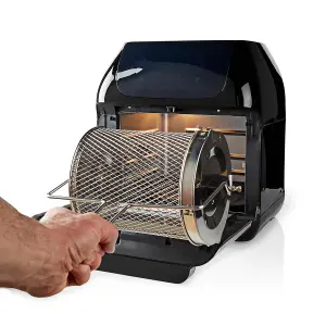 Air Fryer Mini Oven with Rotisserie, 12L, with 90 Minute Timer, 9 Pre-Set Programmes & Digital Display