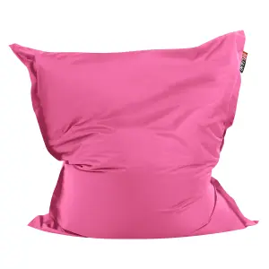 Beliani Retro Bean Bag Fuchsia Pink FUZZY