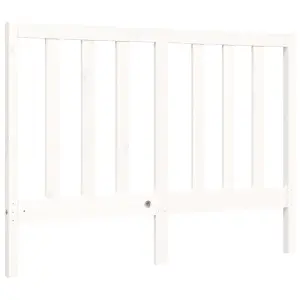 Berkfield Bed Frame with Headboard White 120x200 cm Solid Wood