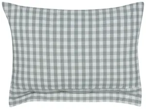 Set of 2 Cushions TALYA 40 x 60 cm Checked Mint Green