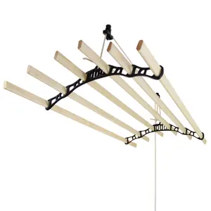 Clothing Airer Ceiling Pulleys- Black- 1.8m