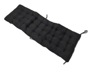 Garden Chair Sun Lounger Cushion in Black (Zero Gravity Replacement Pad)