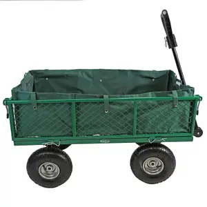 Garden Cart Heavy Duty Trolley Festival Hand Truck Wagon 200kgs Folding Sides