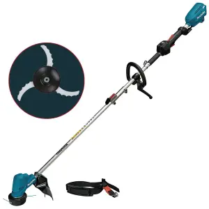 Makita DUR191LZX3 Brushless 18v Cordless Grass Line Trimmer + Brushcutter Blade