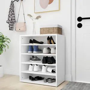 Berkfield Shoe Cabinet White 60x35x70 cm Engineered Wood