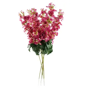 Pack of 6 x 75cm Delphinium Dark Pink Artificial Stem