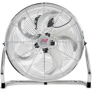 NETTA 20 Inch Gym Floor Fan - Chrome