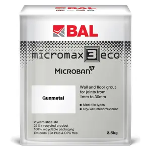 BAL Micromax3 ECO Antimicrobial Wall & Floor Gunmetal Grey, 2.5kg