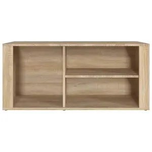 Berkfield Shoe Cabinet Sonoma Oak 100x35x45 cm Engineered Wood