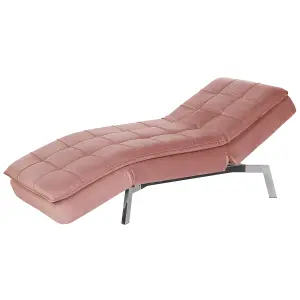 Velvet Chaise Lounge Pink LOIRET