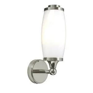 IP44 Wall Light Enclosed Glass Shade LED Included Polished Nickel LED G9 3.5W