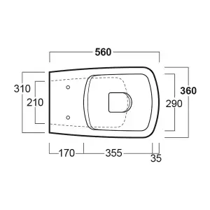 Bellio Rimless White Back to Wall Toilet