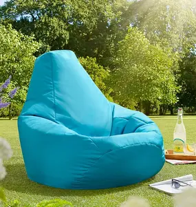 Adult Highback Beanbag for Indoors or Outdoors Ready Filled Bean bags - Aqua