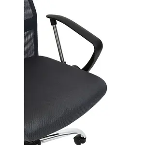 Interiors by Premier Brent Grey Mesh Home Office Chair