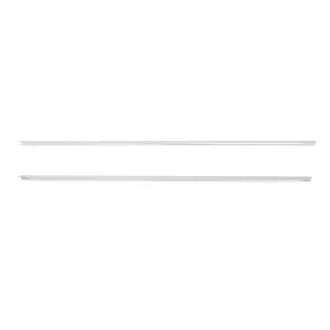 GoodHome Andali Silver Kitchen cabinets Straight Edge Handle (L)99.7cm (D)21mm, Pack of 2