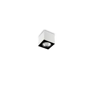 Luminosa Mood 1 Light Large Square Surface Mounted Downlight White, GU10