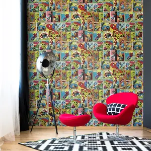 Marvel Multi Novelty Pearl effect Embossed Wallpaper