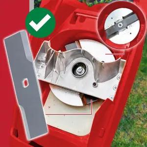 SPARES2GO Metal Blade compatible with Sovereign FD2402 2400W Garden Shredder (19.5cm)