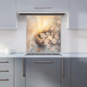 Ava Sterling: 00014 Premium Glass Kitchen Splashback W700mm x H650mm