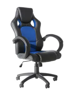 Daytona office chair with wheels in blue / black