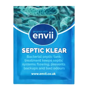 envii Septic Klear - Septic Tank Treatment - Removes Smells and Cleans & Unblocks Septic Tanks - Two Year Supply of Tablets