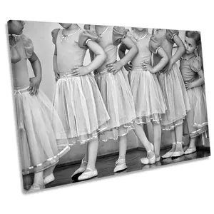 Little Girl Ballerina Performance CANVAS WALL ART Print Picture (H)30cm x (W)46cm