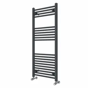 Right Radiators 1200x500 mm Straight Heated Towel Rail Radiator Bathroom Ladder Warmer Anthracite