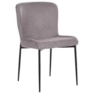 Set of 2 Dining Chairs ADA Dark Grey