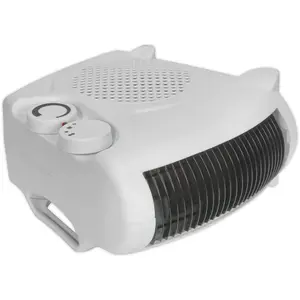 2000W Fan Heater - 2 Heat Settings - Thermostat Control - Composite Case