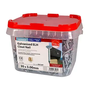 TIMCO Extra Large Head Clout Nails Galvanised - 30 x 3.00