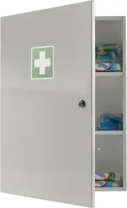 Medical 2 Cabinet Wall Mounted Extra Large Capacity Child Proof Lock