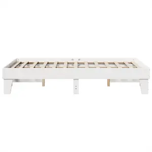 Berkfield Bed Frame without Mattress White 120x200 cm Solid Wood Pine